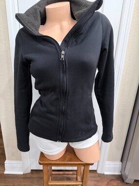 Under Armour ColdGear Sherpa Lined Full Zip Jacket Women’s XS Black Fleece
